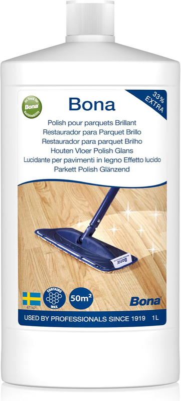 Bona Politura do parkietu 1 l – środek pielęgnacyjny do podłóg lakierowanych i laminowanych