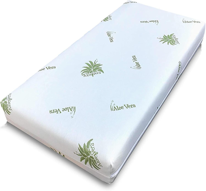 DOLCI SOGNI – materac do łóżeczka 120×60 cm, grubość 14 cm, CertiPUR, pokrowiec z aloesem