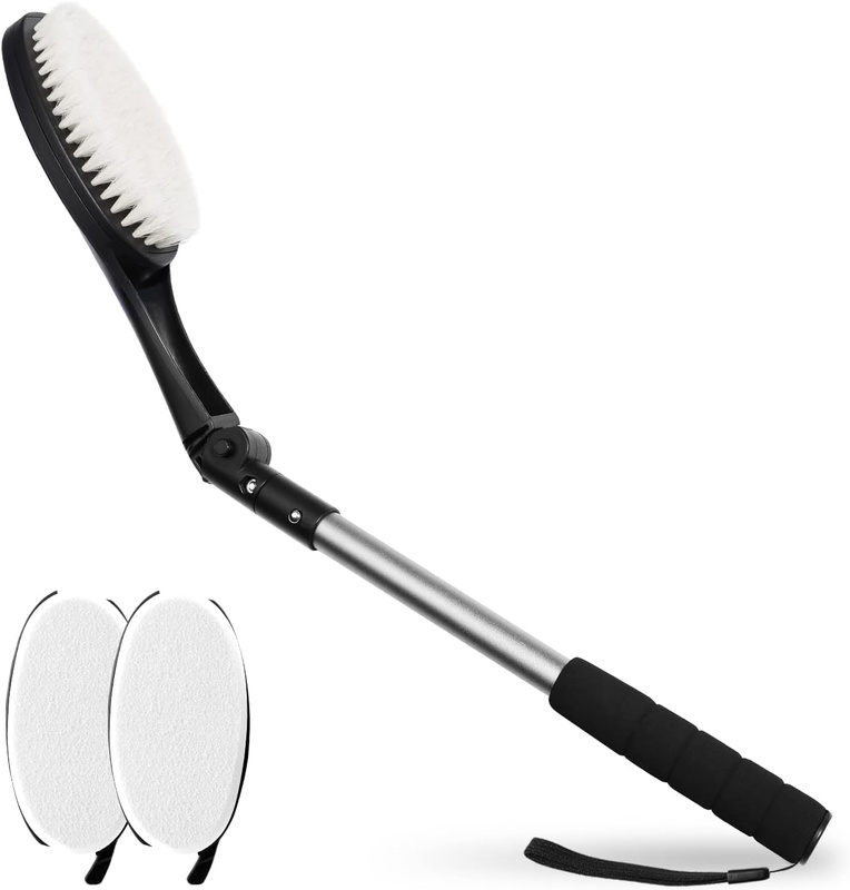 EASACE szczotka do mycia pleców z aplikatorem i wymiennymi głowicami