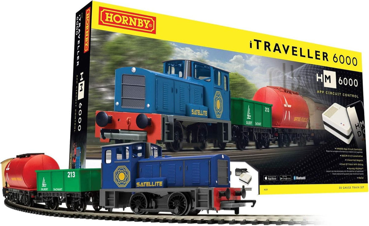 Hornby R1271M iTraveller 6000 – zestaw startowy OO z kontrolą przez aplikację (smartfon)