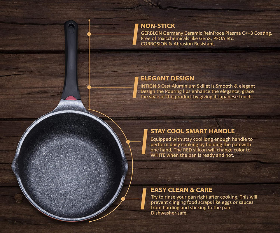 INTIGNIS® – głęboka patelnia 28 cm z pokrywką