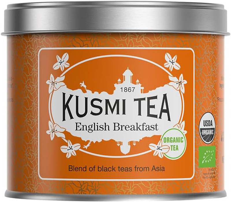 Kusmi Tea English Breakfast – organiczna angielska herbata liściasta - puszka 100 g