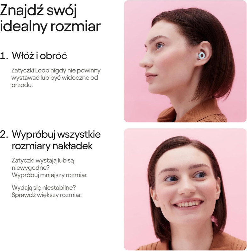 Loop Quiet 2 – silikonowe, wielorazowe zatyczki do uszu do spania