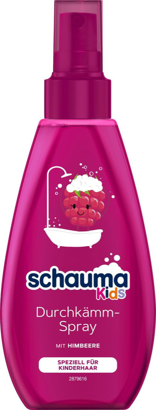 Schauma Kids Detangling Spray, malina 150 ml – lekka odżywka w sprayu dla dzieci (bez spłukiwania)