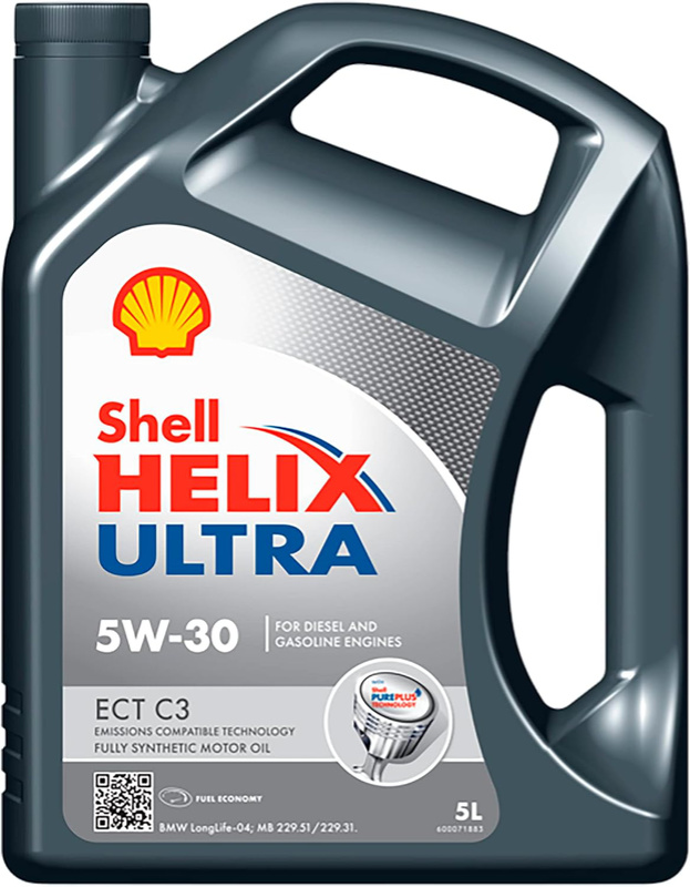 Shell Helix Ultra ECT C3 5W-30 (5 L) – w pełni syntetyczny olej Low SAPS do nowoczesnych silników