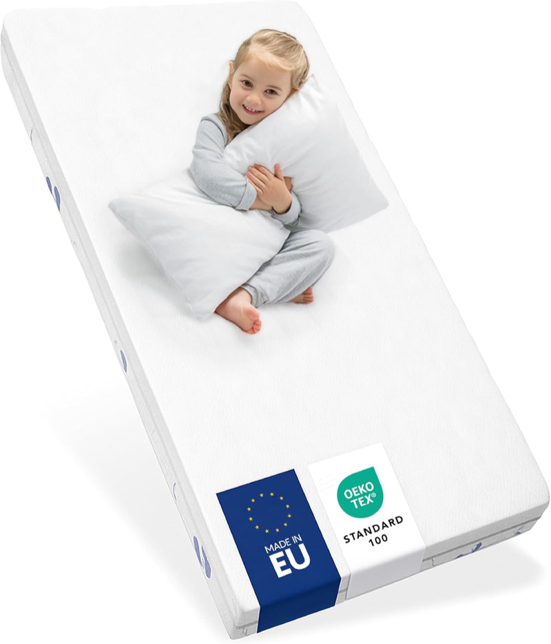 Sweety Fox – materac do łóżeczka, dwustronny "lato/zima", OEKO-TEX (140×70 cm)