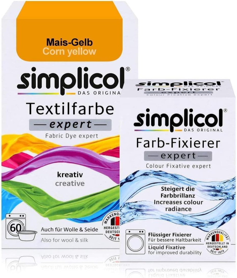 simplicol Farba do tkanin Expert + Utrwalacz (Kombipak) – do pralki lub barwienia ręcznego