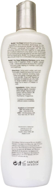 BioSilk for Dogs – szampon rozjaśniający do białej sierści