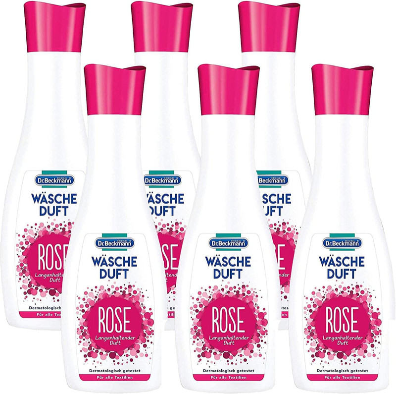 Dr. Beckmann – zapach do prania „Róża” (6 × 250 ml, koncentrat)