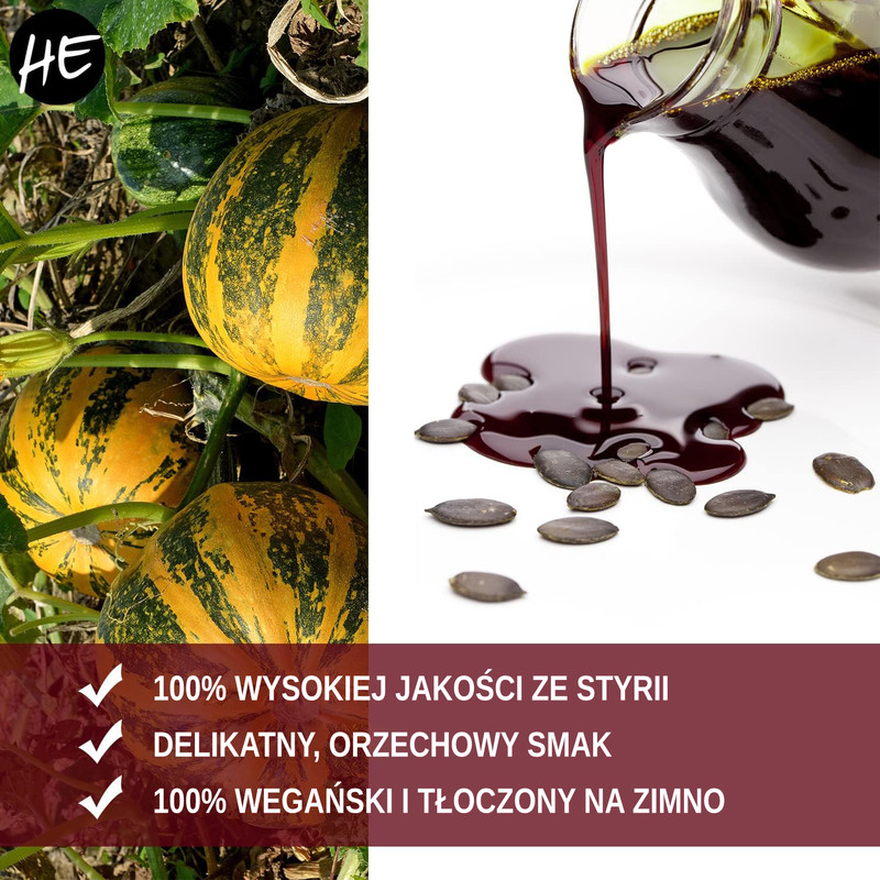 HE – Styryjski „Gourmet” olej z pestek dyni