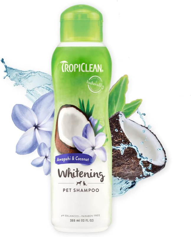 TropiClean Awapuhi & Coconut Whitening Shampoo (355 ml) – szampon rozjaśniający dla białej sierści