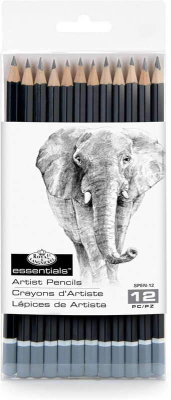 Royal & Langnickel – zestaw ołówków do szkicowania 5H–6B (12 sztuk)