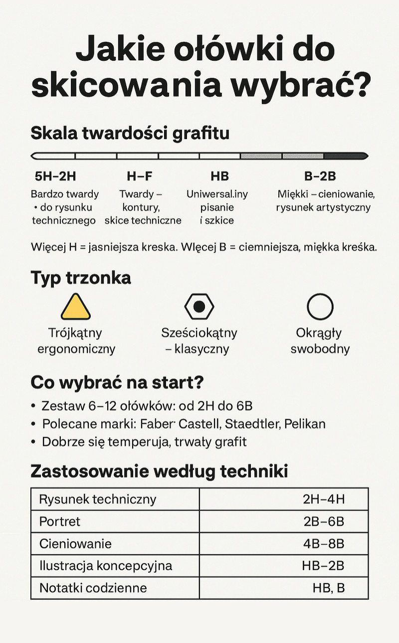 Jakie ołówki do szkicowania wybrać - Wybierz Najlepsze