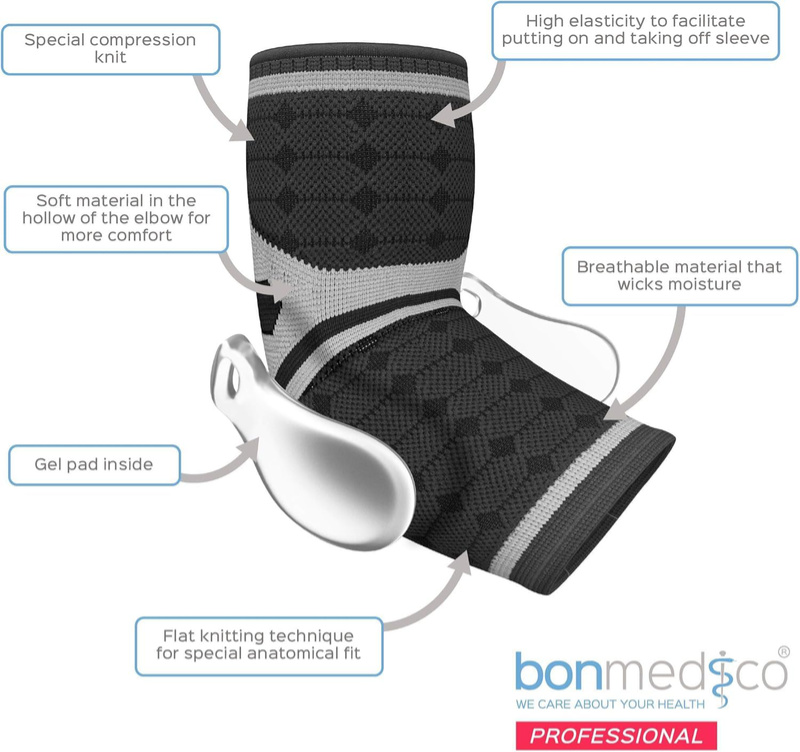 Ortopedyczna orteza na łokieć tenisisty - bonmedico Professional
